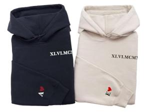 Custom Roman Numeral Couple's Sweatshirt Set