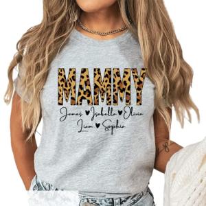 Personalized Mammy Shirt with Grandkids' Names
