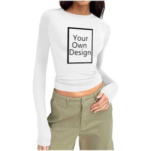 Design Your Own Slim Fit Long Sleeve T-Shirt