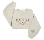 Personalized Madrina Sweatshirt and T-Shirt Combo
