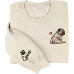 Personalized Pug Sweatshirt with Custom Name