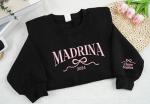 Personalized Madrina Sweatshirt and T-Shirt Combo