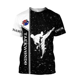 Personalized 3D Taekwondo T-Shirt for Fans