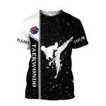 Personalized 3D Taekwondo T-Shirt for Fans