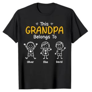 Custom Grandpa T-Shirt - Unique Gift Idea