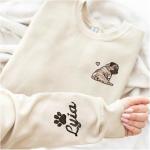 Personalized Pug Sweatshirt with Custom Name