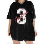 Personalized Baseball Mom T-Shirt with Name & Number