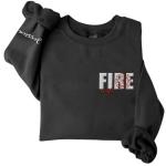 Firefighter Wife Embroidered Hoodie and T-Shirt