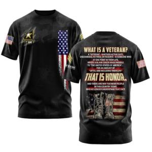 Custom Veteran Rank Insignia All Over Print Tee