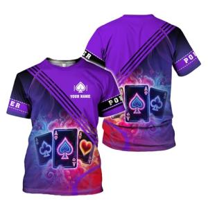 Funny 3D Poker T-Shirt for Men and Women