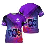 Funny 3D Poker T-Shirt for Men and Women