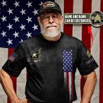 Custom Veteran Rank Insignia All Over Print Tee