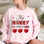 Custom Nanny Shirt with Kid's Name