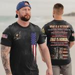Custom Veteran Rank Insignia All Over Print Tee