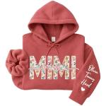Personalized Floral Mimi T-Shirt for Grandma