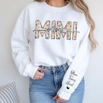 Personalized Floral Mimi T-Shirt for Grandma