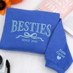 Custom Bestie Sweatshirt for Girls and Women