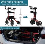 ELENKER All-Terrain Upright Walker with Seat