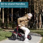 ELENKER All-Terrain Upright Walker with Seat