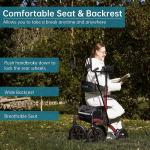 ELENKER All-Terrain Upright Walker with Seat