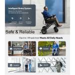 Lightweight Foldable Electric Wheelchair for Travel