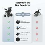 Lightweight Foldable Electric Wheelchair for Travel