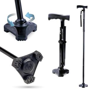 HurryCane Freedom Edition Foldable Walking Cane