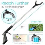 Vive 32" Reacher Grabber with Rotating Handle
