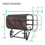 Adjustable Bed Rail with Organizer for Seniors
