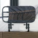 Adjustable Bed Rail with Organizer for Seniors