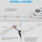 Motion Activated LED Strip Lights - 16.4ft