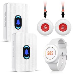 Daytech Caregiver Pager Button for Seniors and Patients