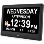 Extra Large Digital Clock for Seniors with Alarms