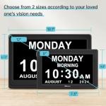 Extra Large Digital Clock for Seniors with Alarms