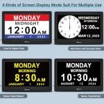 Extra Large Digital Clock for Seniors with Alarms