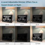 Extra Large Digital Clock for Seniors with Alarms