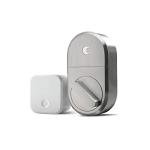 August Smart Lock with Wi-Fi Bridge, Satin Nickel
