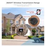 Wireless Driveway Alarm with Solar Motion Sensor