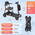 Lightweight Folding Mobility Scooter for Seniors
