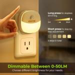 AUVON Motion Sensor Night Light with Adjustable Brightness