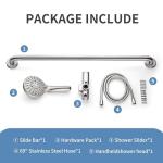 Slide Bar Shower Set with Handheld Shower Head