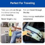 Talking Reminder Pill Organizer with Travel Pouch