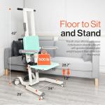 GoRise Electric Floor to Stand Lift - Supports 500 Lbs