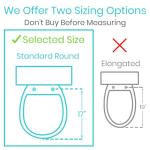 Vive Raised Toilet Seat Riser with Handles