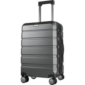 KROSER Expandable Spinner Carry-On Luggage with USB Port