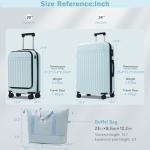 Merax 2-Piece Hardside Spinner Luggage Set