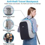 Anti-Theft 15.6-Inch Laptop Backpack with USB Port