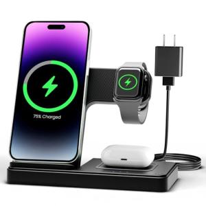 3-in-1 Wireless Charging Station for Apple Devices