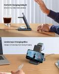 GEEKERA 3-in-1 Foldable Wireless Charging Station