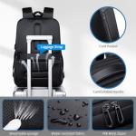 BJIAX 40L USB Charging Travel Laptop Backpack